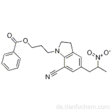 1- [3- (Benzoyloxy) propyl] -2,3-dihydro-5- (2-nitropropyl) -1H-indol-7-carbonitril CAS 350797-56-7